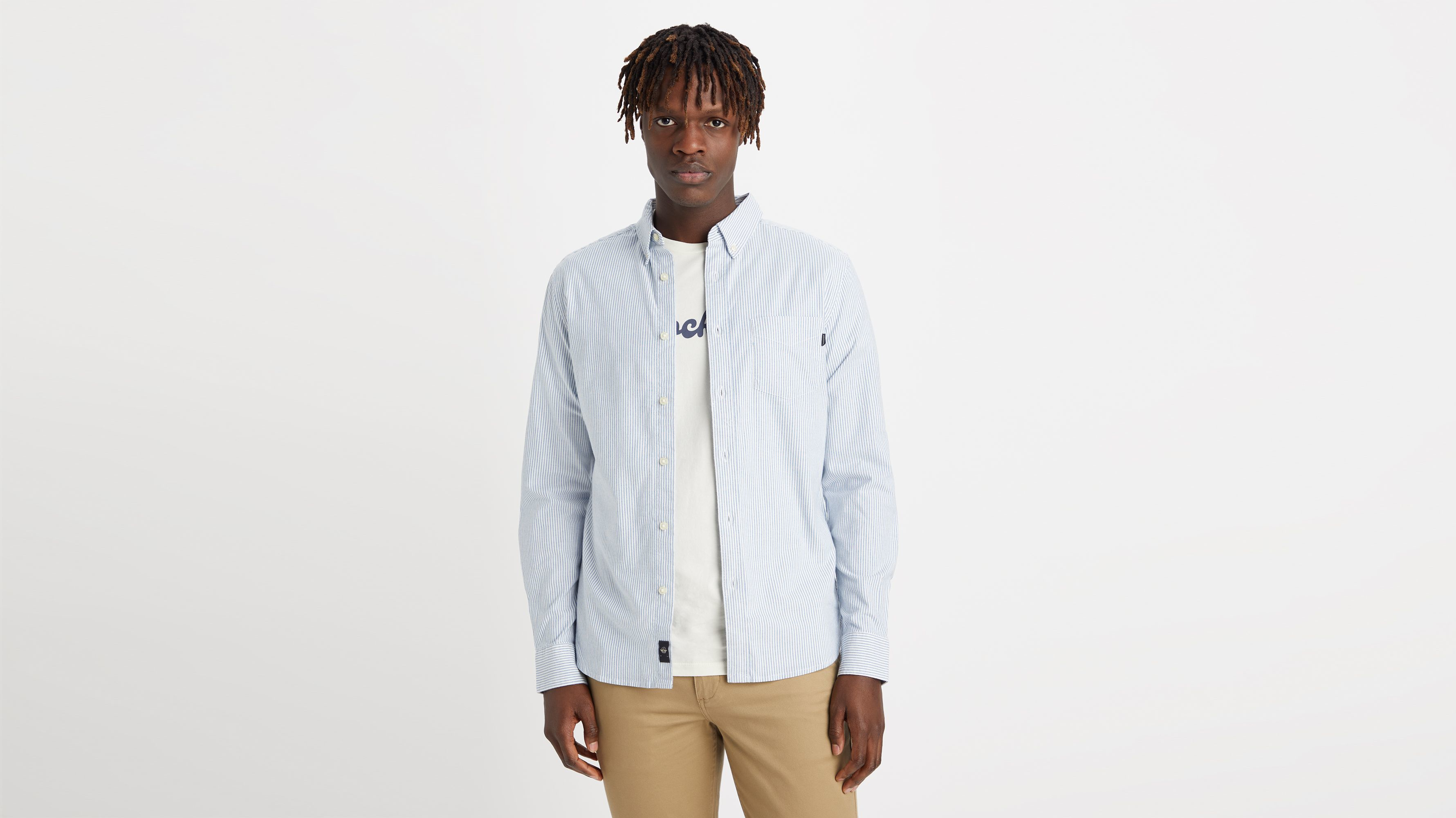 men's dockers dress shirts Dockers Signature Stain Defender Shirt - Classic Fit - Men's