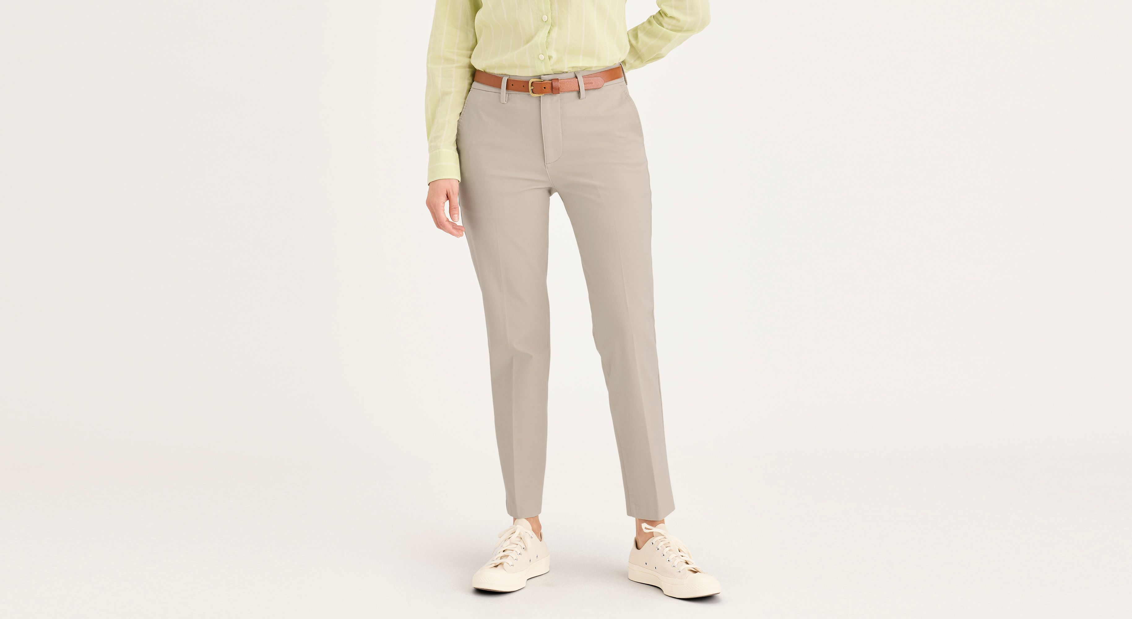 dress dockers pants women's Mid-Rise Collins Trouser with Sculpt, Slim Fit