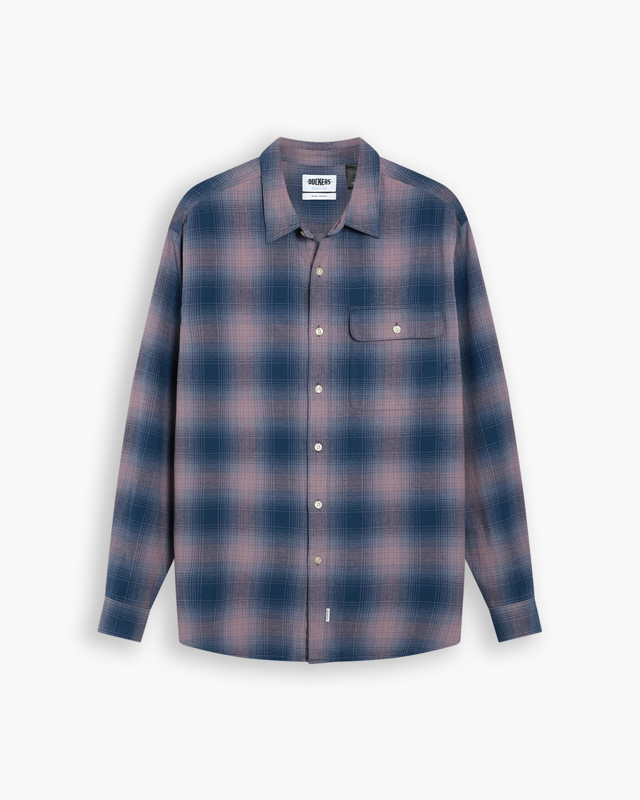 View of model wearing Anacortes Toadstool Eighty-Six 1-Pocket Shirt, Relaxed Fit.