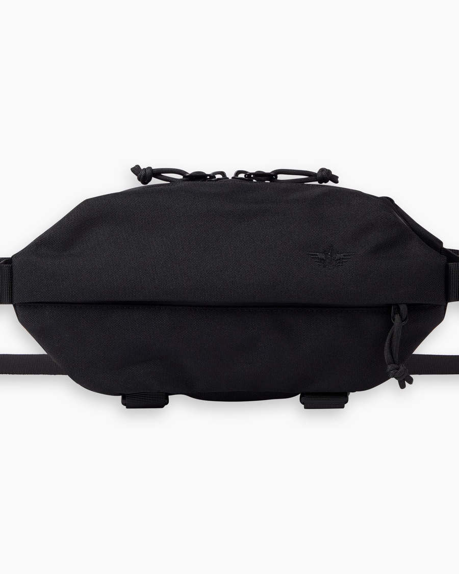 View of  Black Men's Bum Bag.