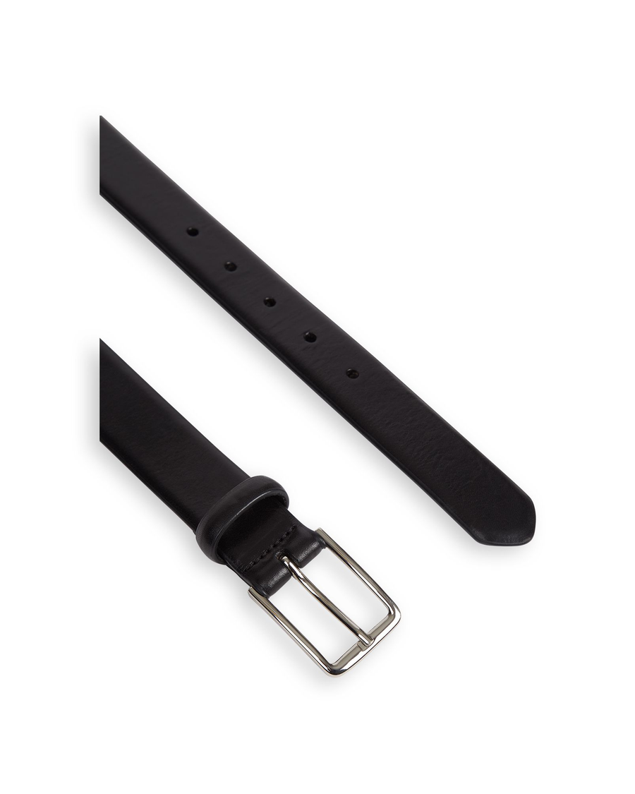 View of  Black Men's Dress Belt.