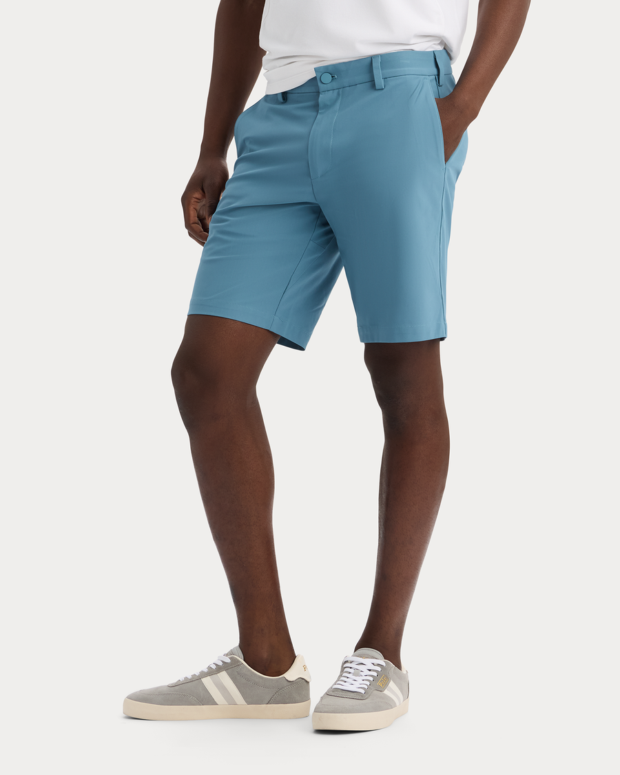 View of model wearing Bluestone Go Airweave Short.