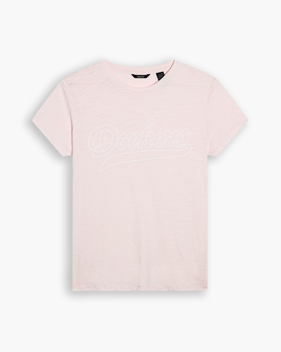 View of model wearing Calcite Graphic Tee, Slim Fit.