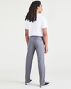 Back view of model wearing Car Park Grey Men's Slim Fit Original Chino Pants.