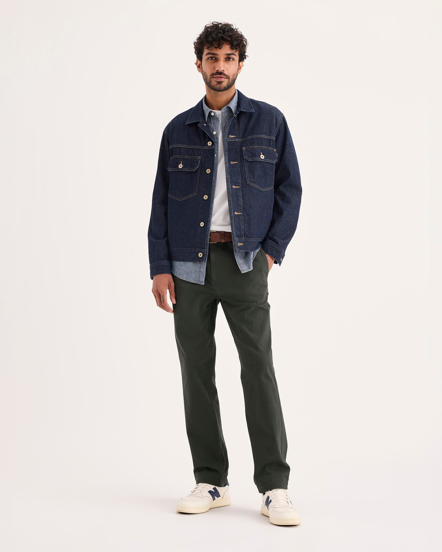 Front view of model wearing Chimera Alpha Chino Pants, Slim Fit.