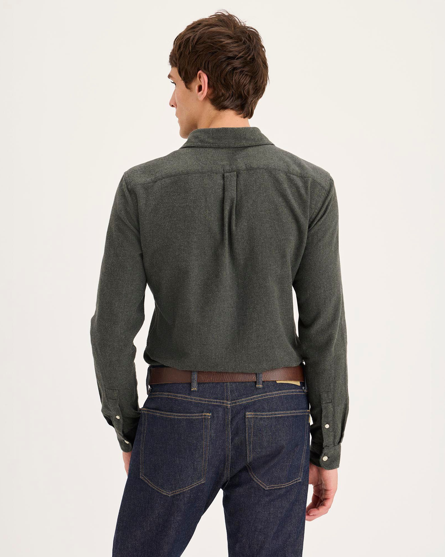 Back view of model wearing Chimera Original Shirt, Slim Fit.