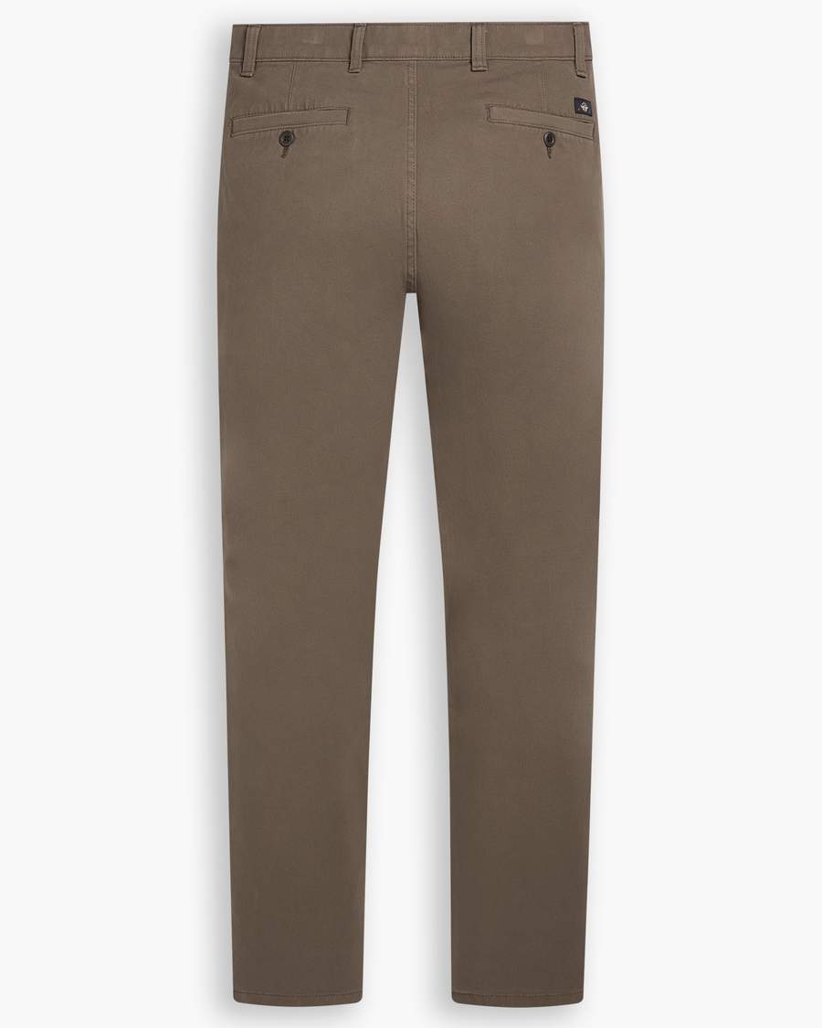 View of model wearing Chocolate Chip Ultimate Chino Pants with Smart 360 Flex™, Skinny Fit.