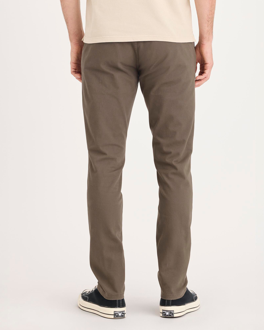 Back view of model wearing Chocolate Chip Ultimate Chino Pants with Smart 360 Flex™, Skinny Fit.