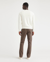 Back view of model wearing Coffee Quartz Men's Slim Fit Original Chino Pants.