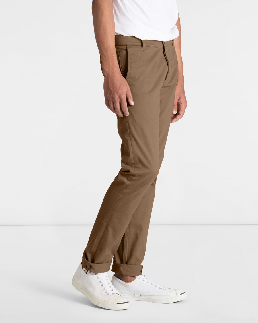 Alpha khaki slim tapered best sale