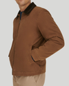 Front view of model wearing Cub Men's Work Jacket.