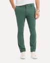 View of model wearing Duck Green Go Activeflex Chino, Skinny Fit.