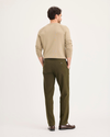 Back view of model wearing Hammond Crafted Khaki Pants, Slim Fit.