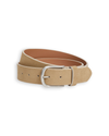 View of  Harvest Gold Men's Casual Suede Belt.