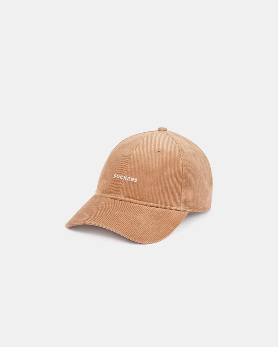 View of  Harvest Gold Unisex Corduroy Baseball Cap.