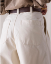 View of model wearing Lucent White Dockers® x Transnomadica Rigger Pant.