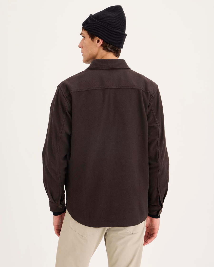 Back view of model wearing Mole Overshirt, Relaxed Fit.