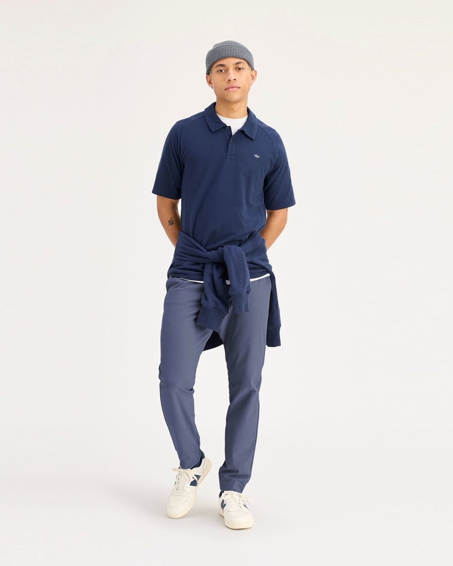 Front view of model wearing Ombre Blue Go Jogger, Slim Fit with Airweave.