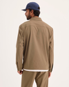Back view of model wearing Otter Go Overshirt, Regular Fit with Airweave.