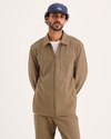 Front view of model wearing Otter Go Overshirt, Regular Fit with Airweave.