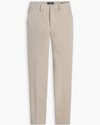 View of model wearing Sahara Khaki Mid-Rise Collins Trouser with Sculpt, Slim Fit.