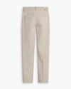 View of model wearing Sahara Khaki Mid-Rise Collins Trouser with Sculpt, Slim Fit.