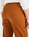 View of model wearing Sorrel Women's High Waisted Straight Fit Original Khaki Pants.