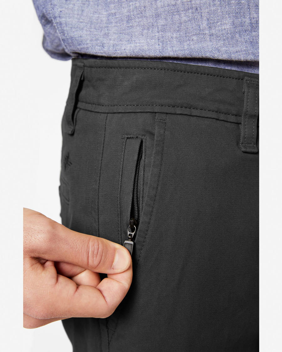 View of model wearing Steelhead Ultimate Chinos, Slim Fit.