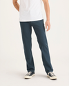 Front view of model wearing Stratified Sea Men's Slim Fit Smart 360 Flex California Chino Pants.