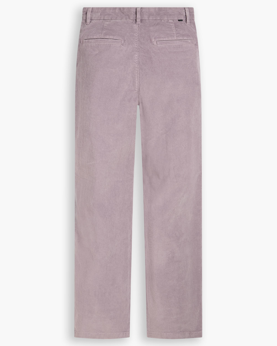 View of model wearing Toadstool Blake Chino Pants, High Straight.