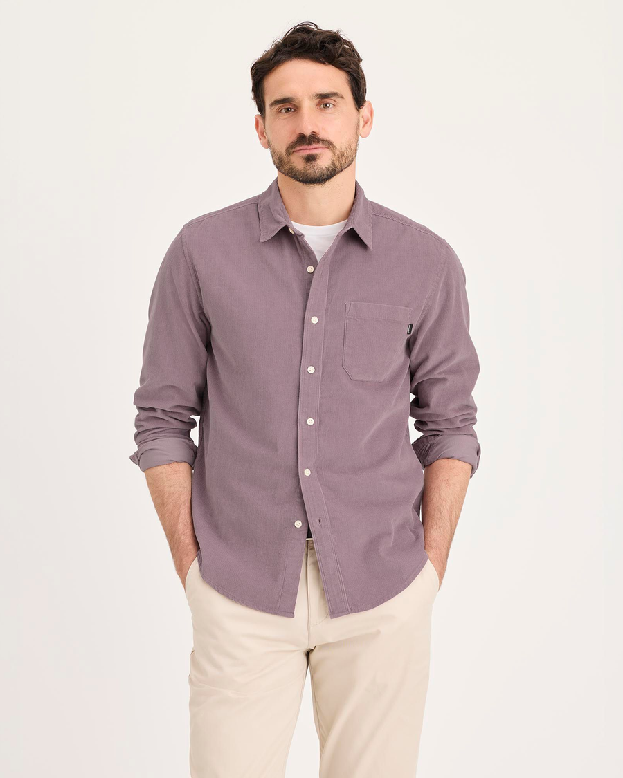 Front view of model wearing Toadstool Ultimate Shirt Long Sleeve, Regular Fit.