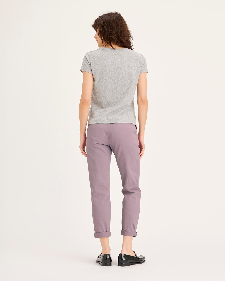 Back view of model wearing Toadstool Weekend Chino, Slim Fit.