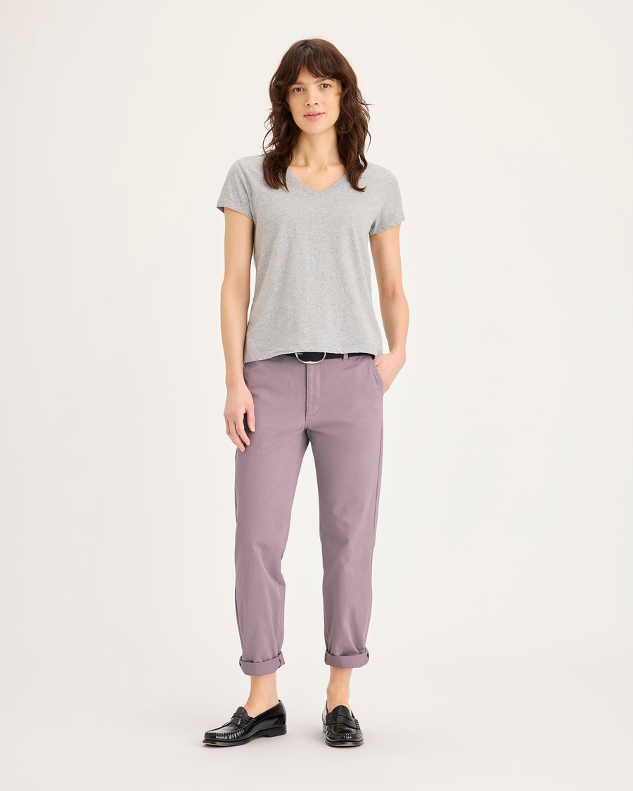 Front view of model wearing Toadstool Weekend Chino, Slim Fit.