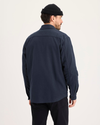 Back view of model wearing Total Eclipse Overshirt, Relaxed Fit.