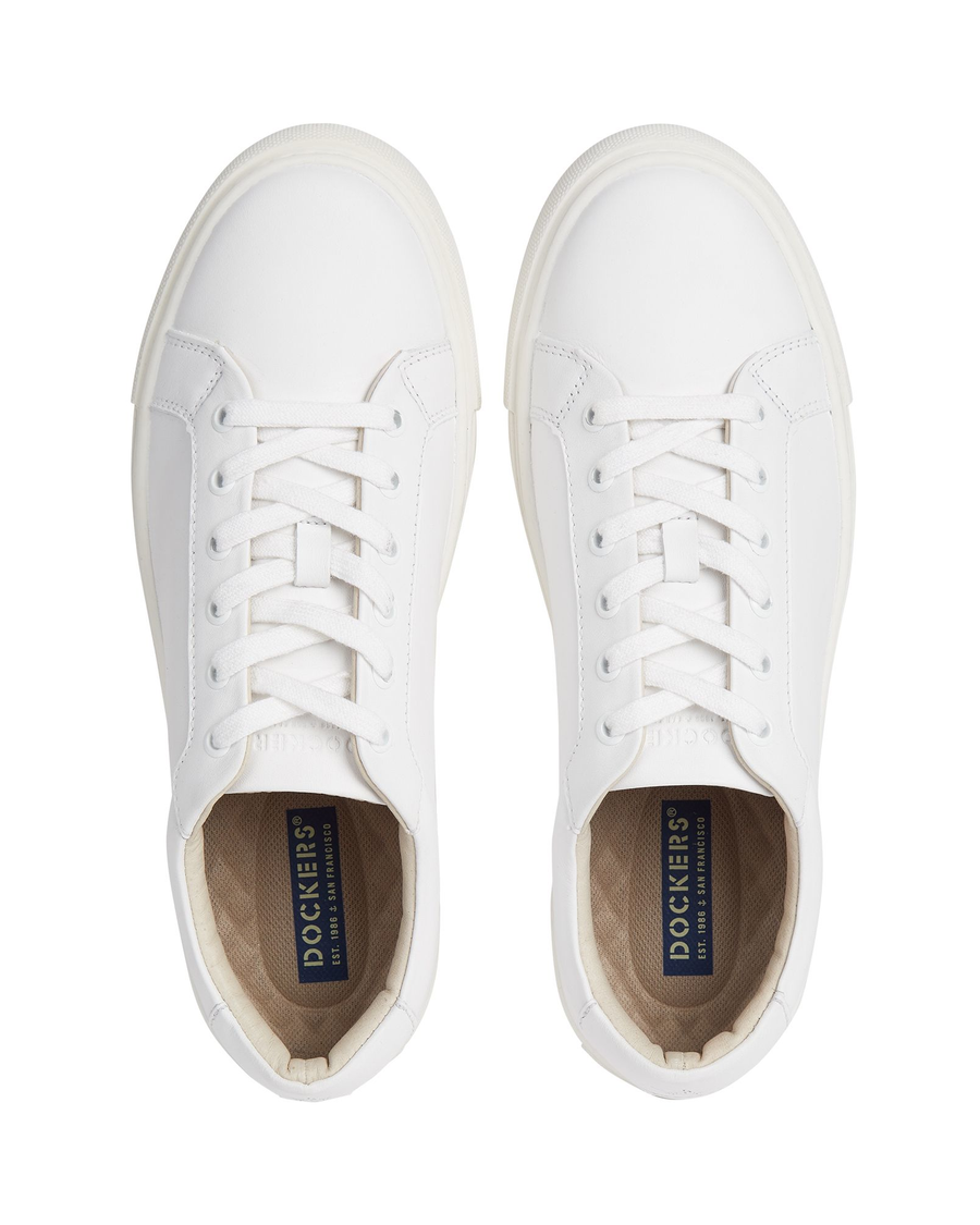 View of  White Unisex Luccas Sneaker.