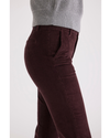 Side view of model wearing Winetasting Women's Slim Fit Weekend Chino Pants.